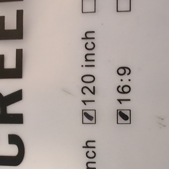 Simple Projection Screen 120 inch 16:9 White - Picture 2 of 3